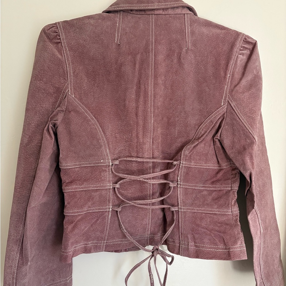 Jennyfer J Women's Pink Vintage Jacket - Picture 2 of 3